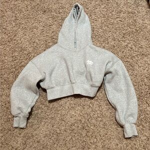 Aelfric Eden Cloud Essential Fleece Cropped Pullover Hoodie size Medium